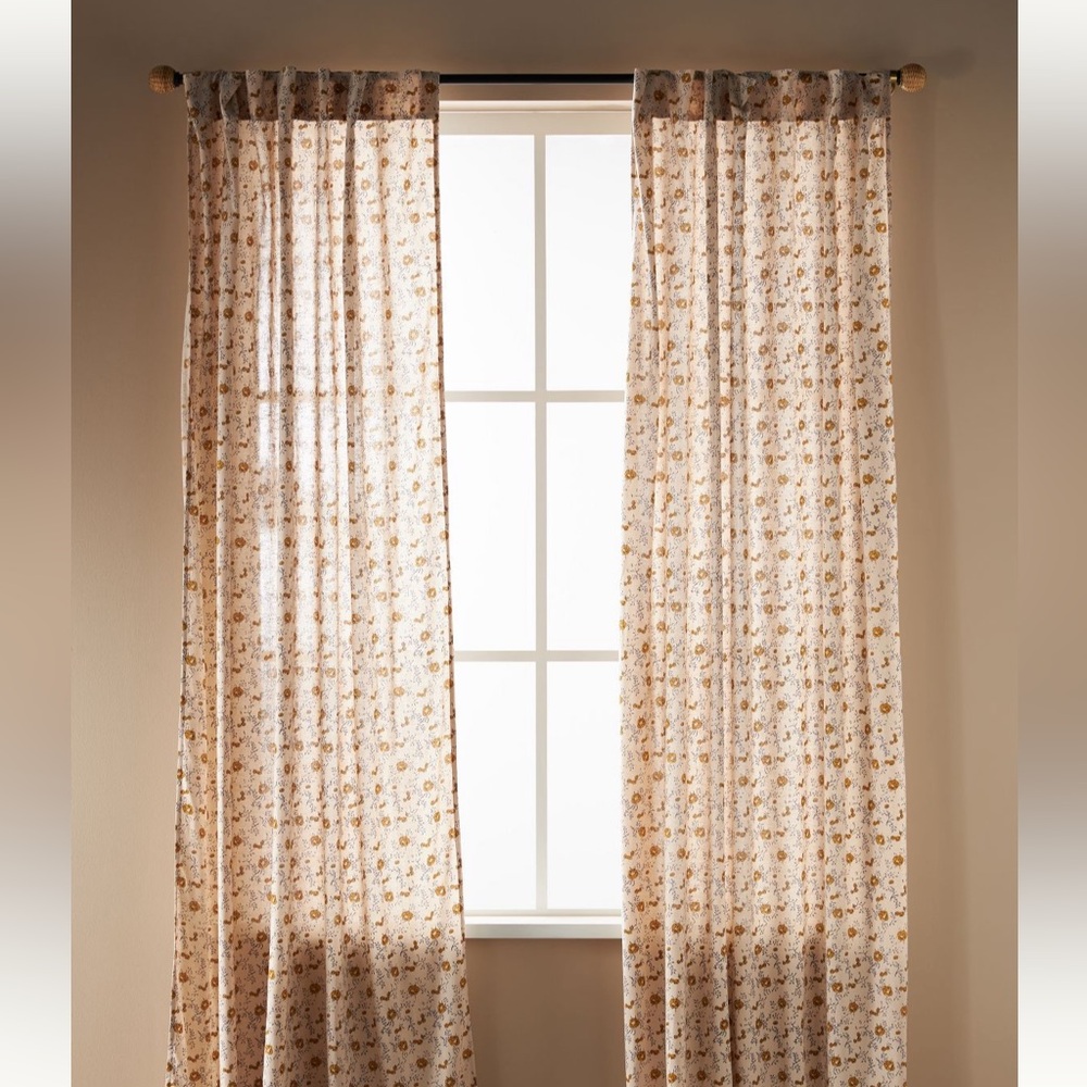 COPY - Amber Lewis Rowena Floral Patterned Curtains
